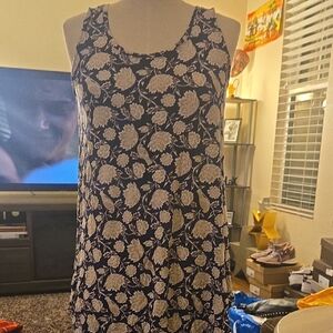 Old Navy Floral Tank Top - Black and Cream